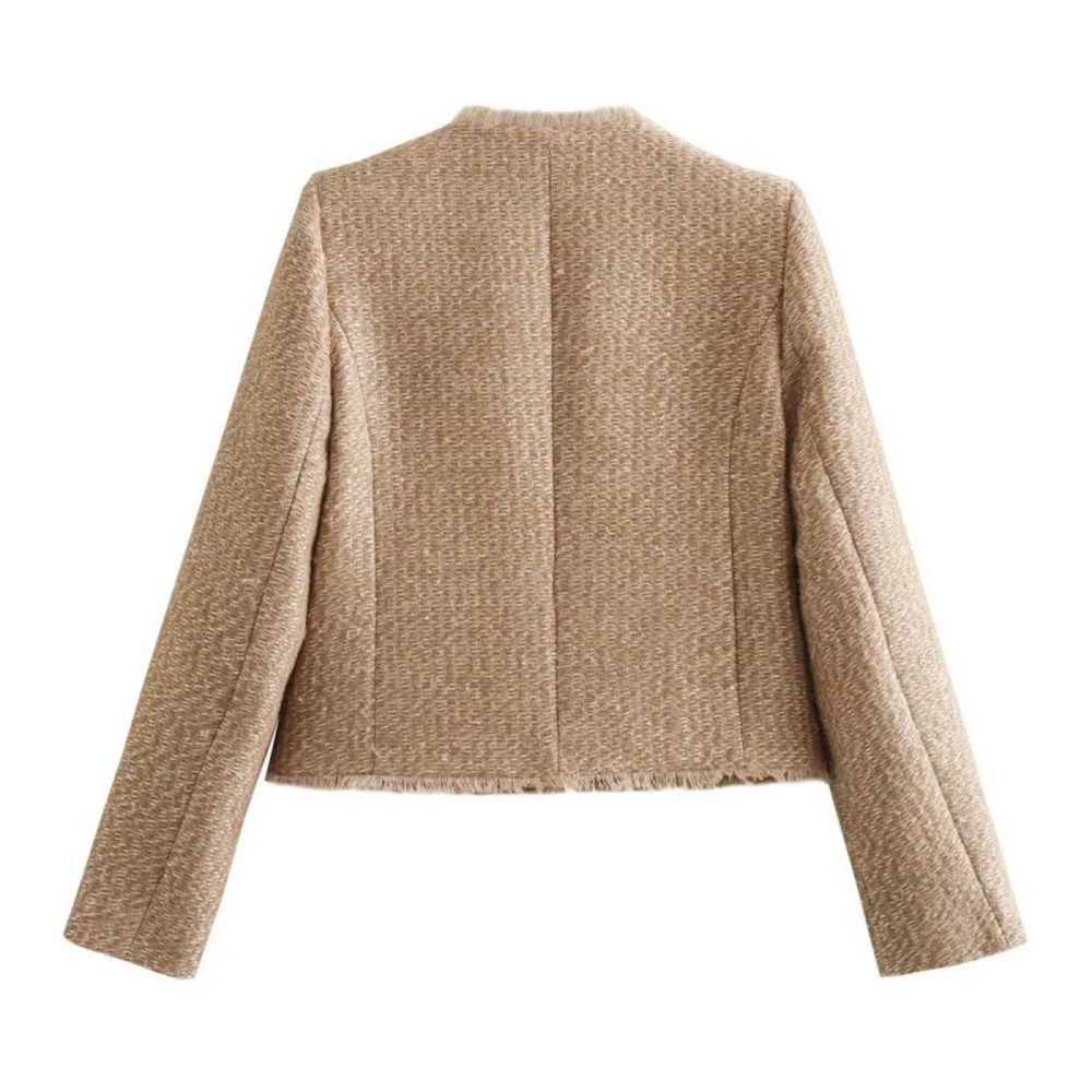 Woolen Raw Edge Jacket